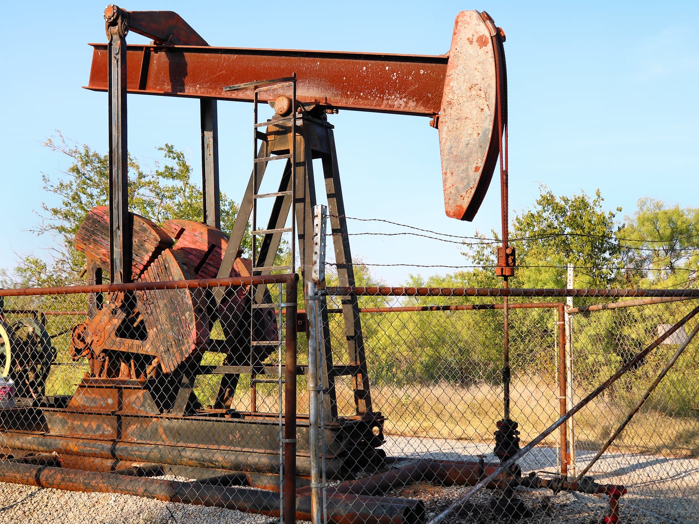 Pumpjack on the flat by Horseshoe RV Park, Ranger — representative imagery, not a specific Horseshoe RV Park photo